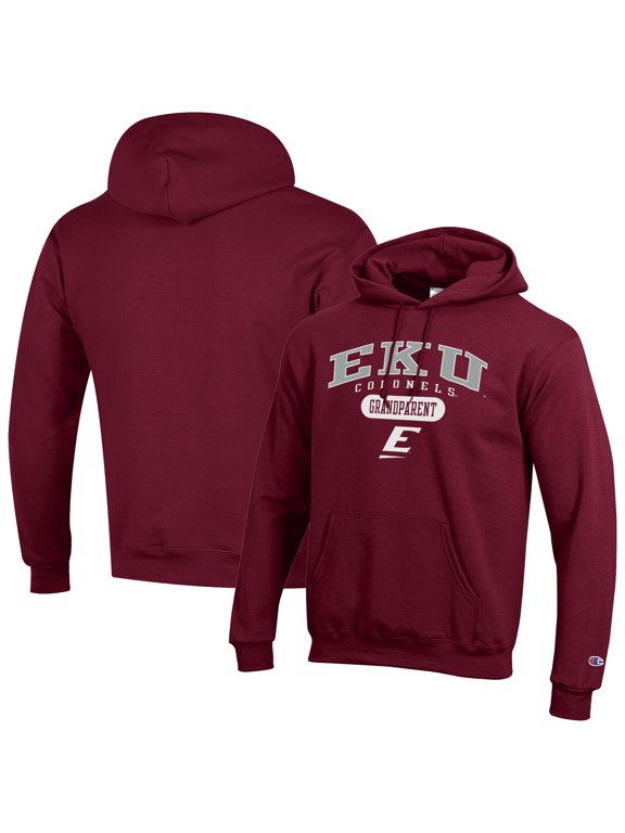 Men's Champion Maroon Eastern Kentucky Colonels Grandparent Logo Eco Powerblend Hoodie