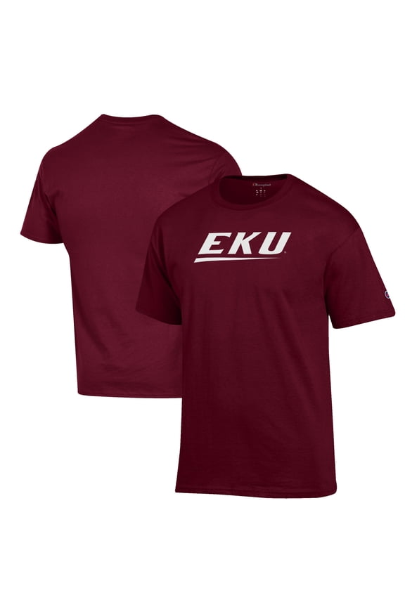 Men's Champion Maroon Eastern Kentucky Colonels Primary Jersey T-Shirt