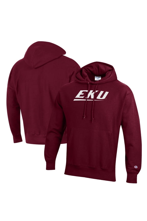 Men's Champion Maroon Eastern Kentucky Colonels Reverse Weave Fleece Pullover Hoodie