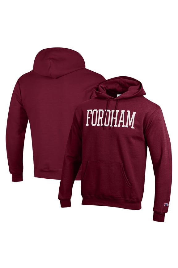 Men's Champion Maroon Fordham Rams Eco Powerblend Pullover Hoodie