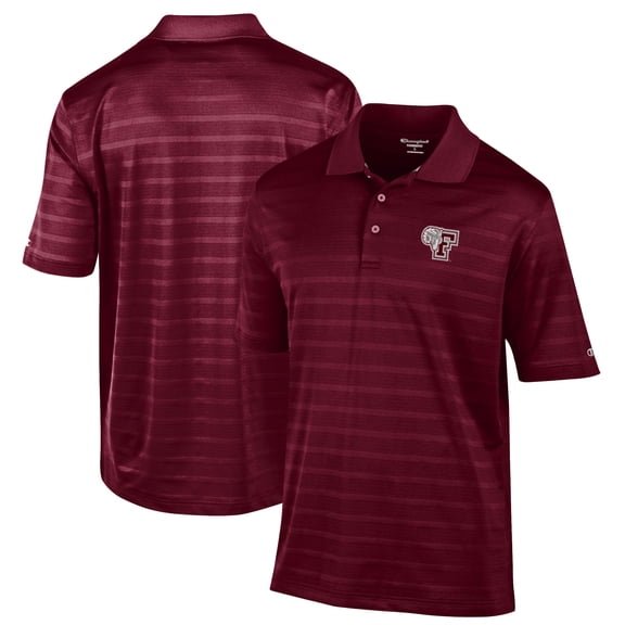 Men's Champion Maroon Fordham Rams Relaxed Fit Textured Solid Polo