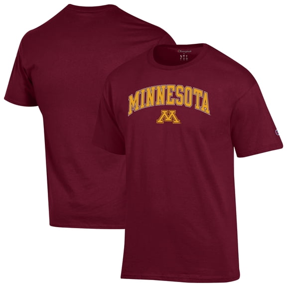Men's-Champion Maroon Minnesota Golden Gophers Arch Over Logo T-Shirt
