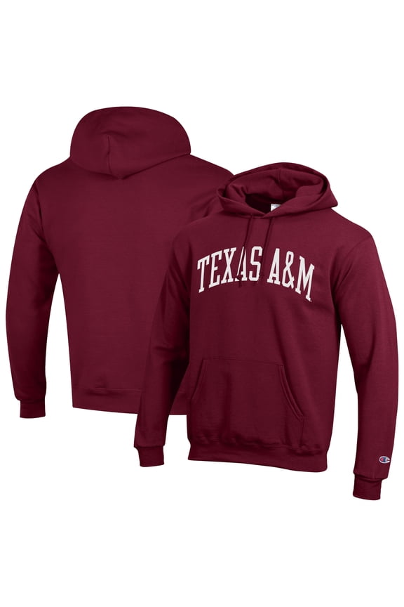 Men's Champion  Maroon Texas A&M Aggies Basic Arch Fleece Pullover Hoodie