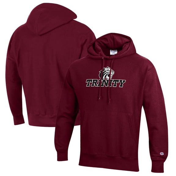 Men's Champion Maroon Trinity Tigers Reverse Weave Fleece Pullover Hoodie