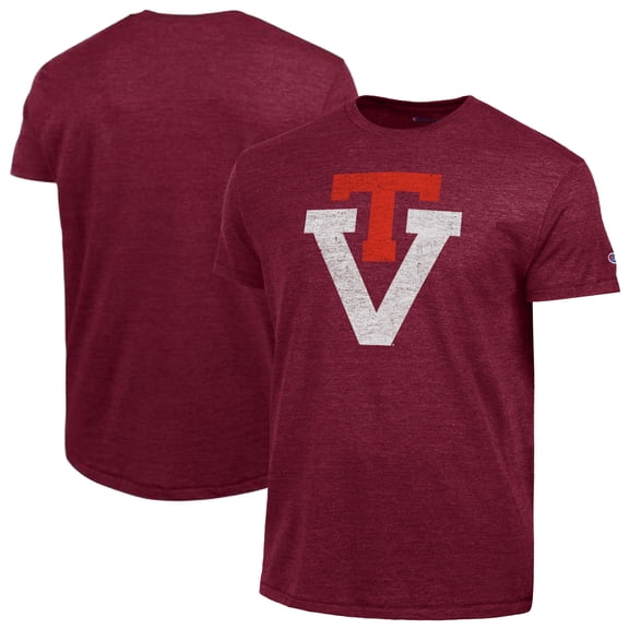 Men's Champion  Maroon Virginia Tech Hokies Vintage Triumph Tri-Blend T-Shirt