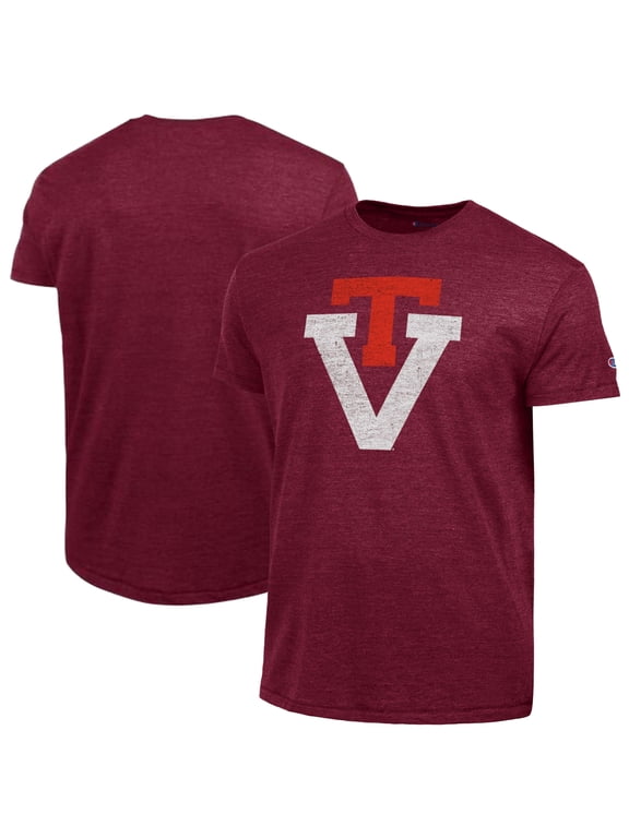 Men's Champion Maroon Virginia Tech Hokies Vintage Triumph Tri-Blend T-Shirt
