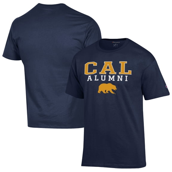 Men's Champion  Navy Cal Bears Alumni Logo Stack T-Shirt