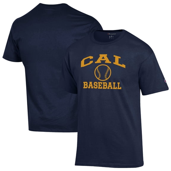 Men's Champion Navy Cal Bears Baseball Icon T-Shirt