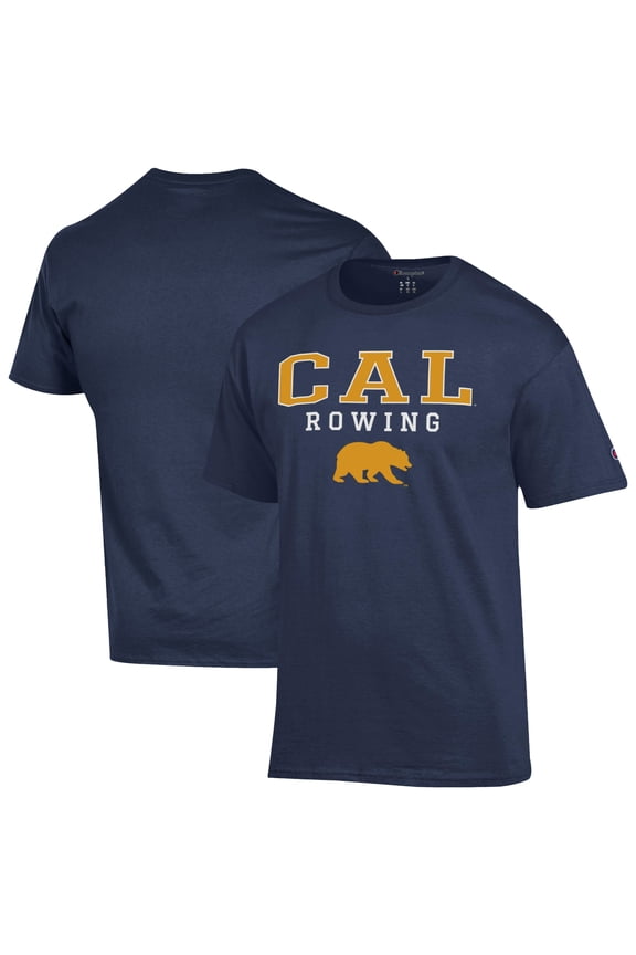Men's Champion Navy Cal Bears Rowing Jersey T-Shirt