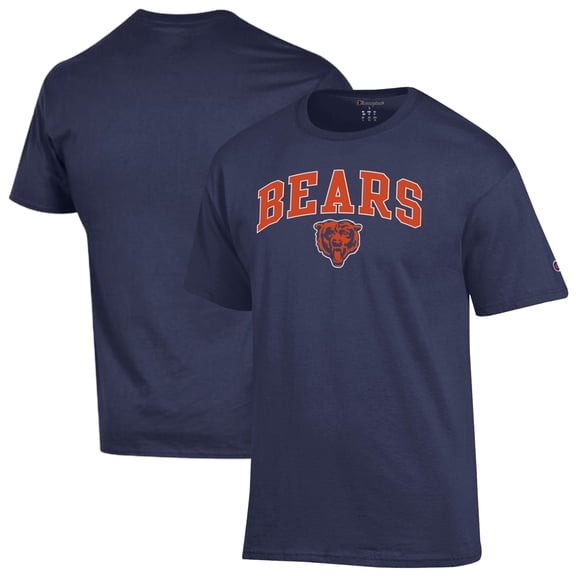 Men's Champion Navy Chicago Bears Arch Over Logo T-Shirt
