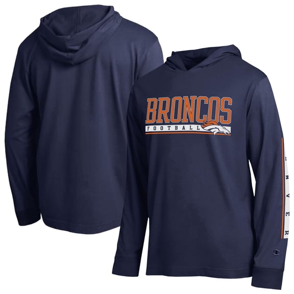 Men's Champion Navy Denver Broncos All Star Hooded T-Shirt