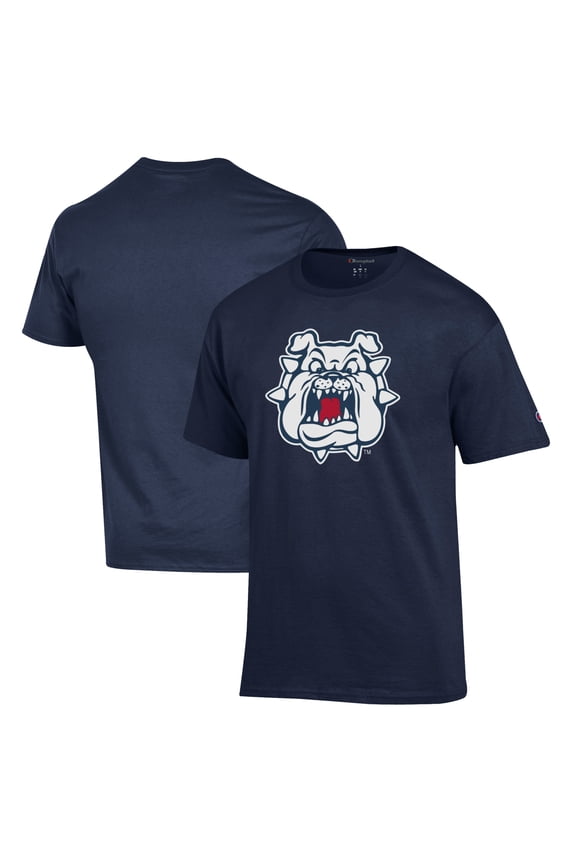 Men's Champion Navy Fresno State Bulldogs Jersey T-Shirt