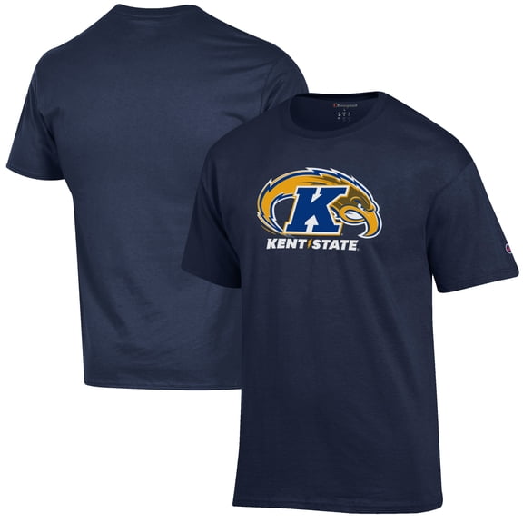 Men's Champion Navy Kent State Golden Flashes Primary Jersey T-Shirt