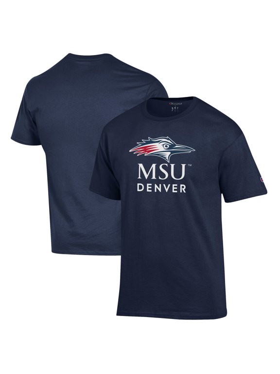 Men's Champion Navy MSU Denver Roadrunners Jersey T-Shirt