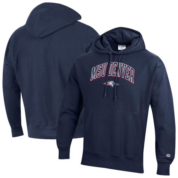 Men's Champion Navy MSU Denver Roadrunners Reverse Weave Hoodie