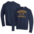 thumbnail image 1 of Men's Champion Navy Michigan Wolverines Football Icon Pullover Sweatshirt, 1 of 3