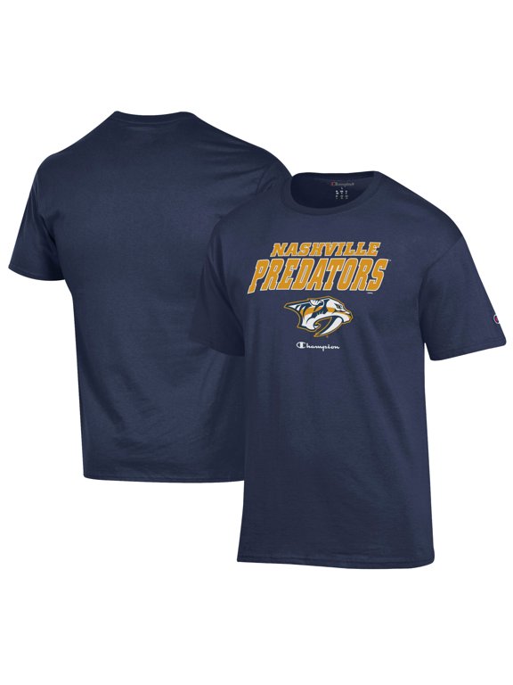Men's Champion Navy Nashville Predators Jersey T-Shirt