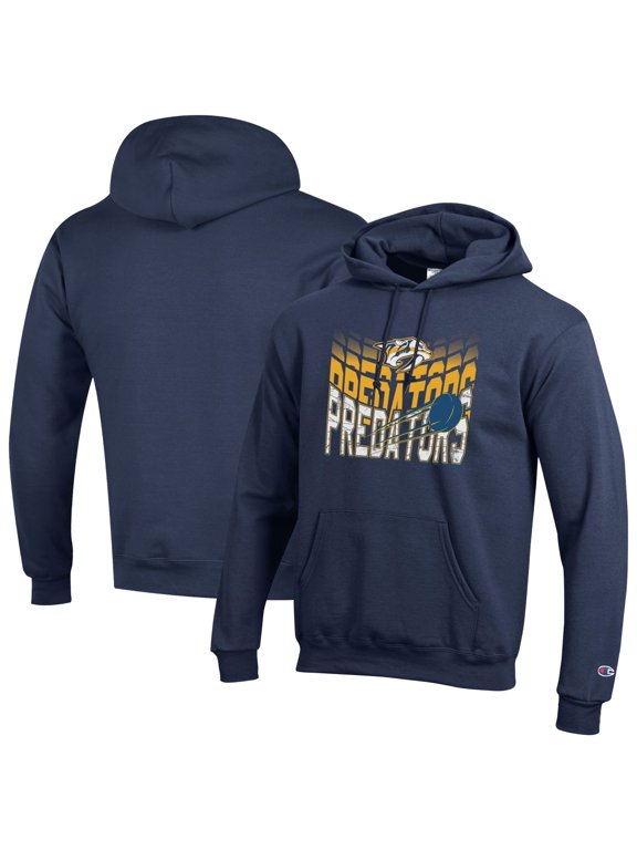 Men's Champion Navy Nashville Predators Powerblend Hoodie