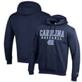 thumbnail image 1 of Men's Champion Navy North Carolina Tar Heels Baseball Stack Pullover Hoodie, 1 of 3