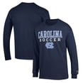 thumbnail image 1 of Men's Champion Navy North Carolina Tar Heels Soccer Stack Logo Long Sleeve T-Shirt, 1 of 3