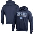 thumbnail image 1 of Men's Champion  Navy North Carolina Tar Heels Track & Field Stack Powerblend Pullover Hoodie, 1 of 3