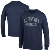 Mens Champion Navy Old Dominion Monarchs Jersey Long Sleeve T-Shirt