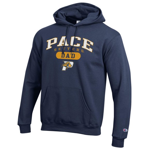 Men's Champion Navy Pace University Setters Dad Pill Box Eco Powerblend Hoodie
