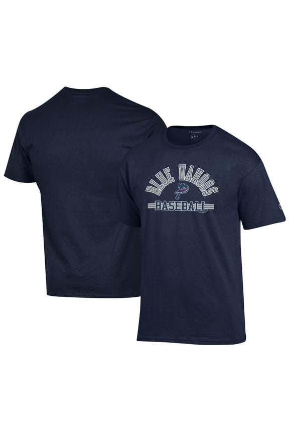 Men's Champion Navy Pensacola Blue Wahoos Jersey T-Shirt