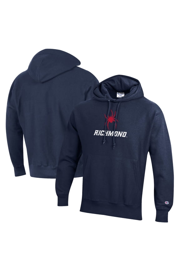 Men's Champion Navy Richmond Spiders Reverse Weave Pullover Hoodie