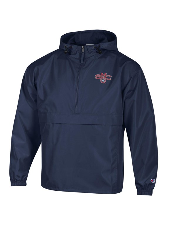 Men's Champion Navy Saint Mary's Gaels Packable Half-Zip Hooded Jacket