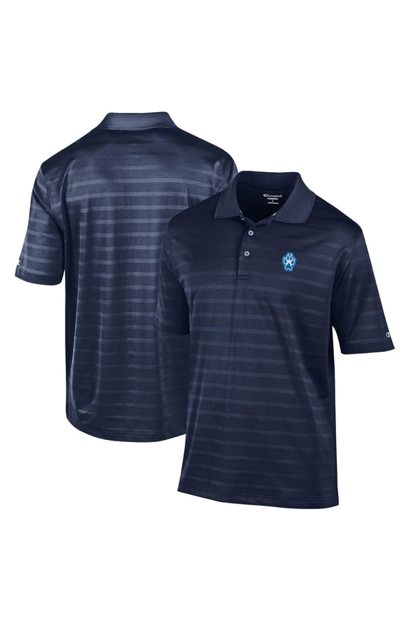 Men's Champion Navy Sonoma State Seawolves Relaxed Fit Textured Solid Polo