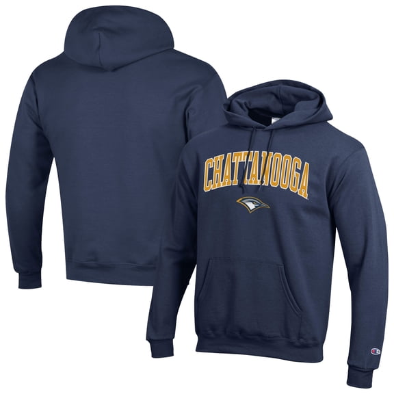 Men's Champion Navy Tennessee Chattanooga Mocs Campus Eco Powerblend Hoodie