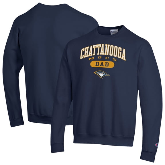 Men's Champion Navy Tennessee Chattanooga Mocs Dad Pill Box Eco- Powerblend- Sweatshirt