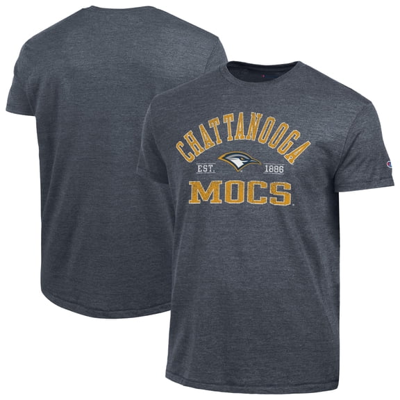 Men's Champion Navy Tennessee Chattanooga Mocs Ultimate Triblend T-Shirt