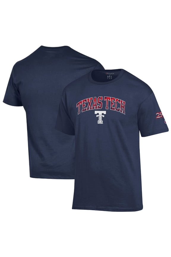 Men's Champion Navy Texas Tech Red Raiders Americana 250th Arch T-Shirt