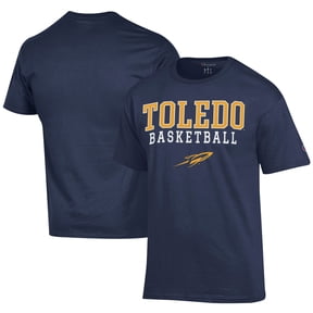 Men's Champion  Navy Toledo Rockets Icon Logo Basketball Jersey T-Shirt