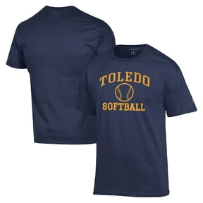 Men's Champion  Navy Toledo Rockets Icon Softball Powerblend T-Shirt