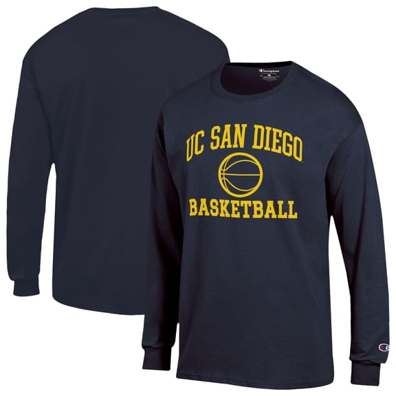 Men's Champion Navy UC San Diego Tritons Jersey Long Sleeve T-Shirt