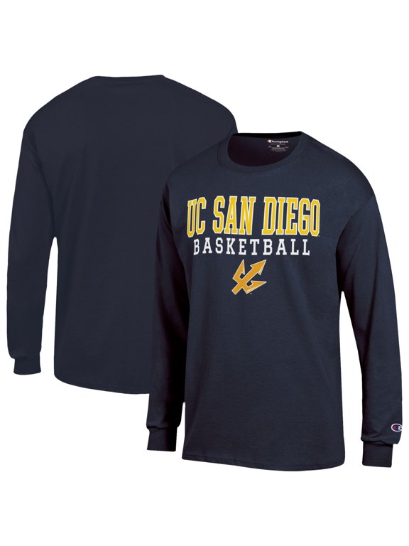 Men's Champion Navy UC San Diego Tritons Jersey Long Sleeve T-Shirt
