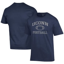 Men's Champion Navy UConn Huskies Football Stack Long Sleeve T-Shirt ...