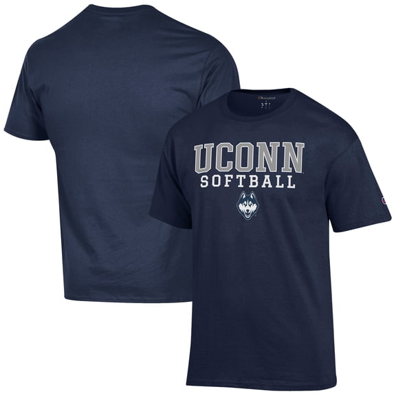 Men's Champion  Navy UConn Huskies Softball Stack T-Shirt