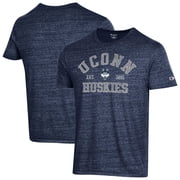 Mens Champion Navy UConn Huskies Ultimate Triblend T-Shirt