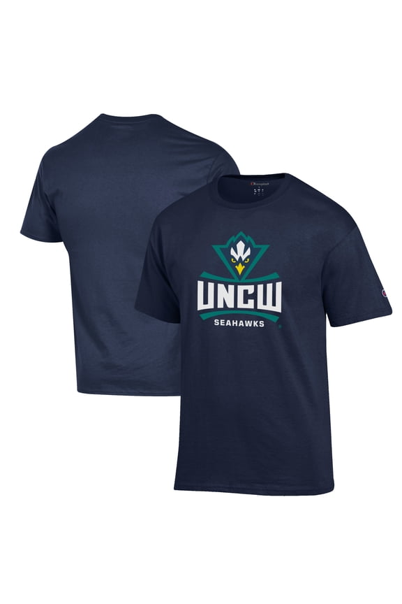 Men's Champion Navy UNC Wilmington Seahawks Primary Jersey T-Shirt