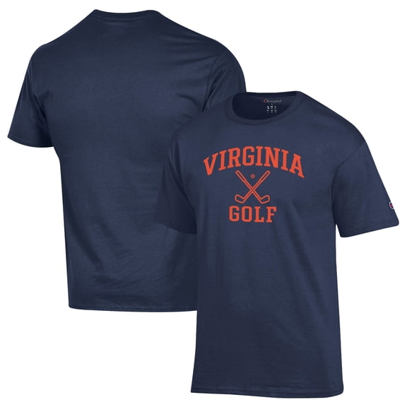 Men's-Champion  Navy Virginia Cavaliers Icon Golf T-Shirt