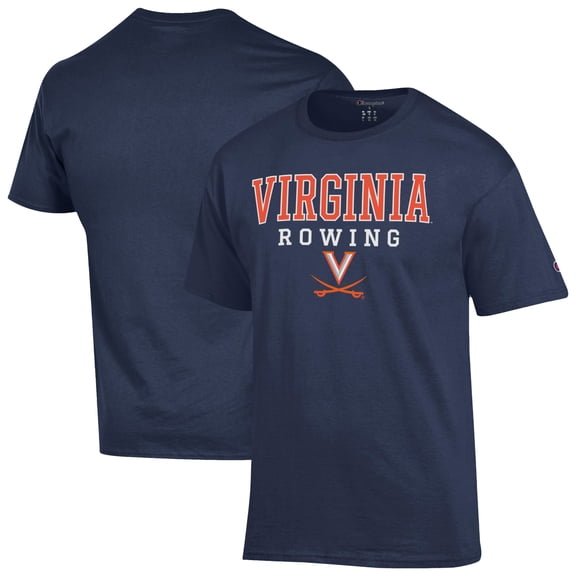 Men's Champion Navy Virginia Cavaliers Rowing Jersey T-Shirt