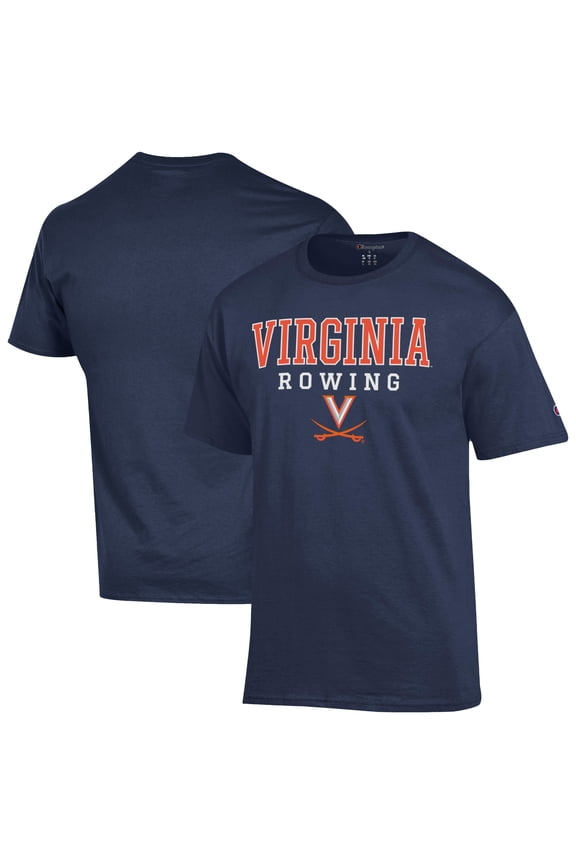 Men's Champion Navy Virginia Cavaliers Rowing Jersey T-Shirt
