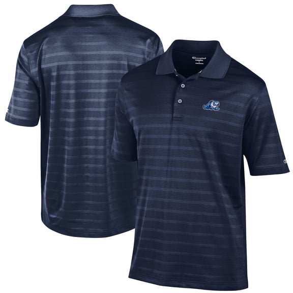 Men's Champion Navy West Michigan Whitecaps Textured Solid Polo