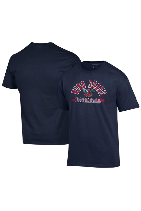 Men's Champion Navy Wichita Wind Surge Jersey T-Shirt