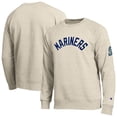 thumbnail image 1 of Men's Champion  Oatmeal Seattle Mariners All-Star Soft Felt Raglan Sweatshirt, 1 of 3
