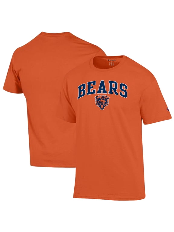 Men's Champion Orange Chicago Bears Arch Over Logo T-Shirt